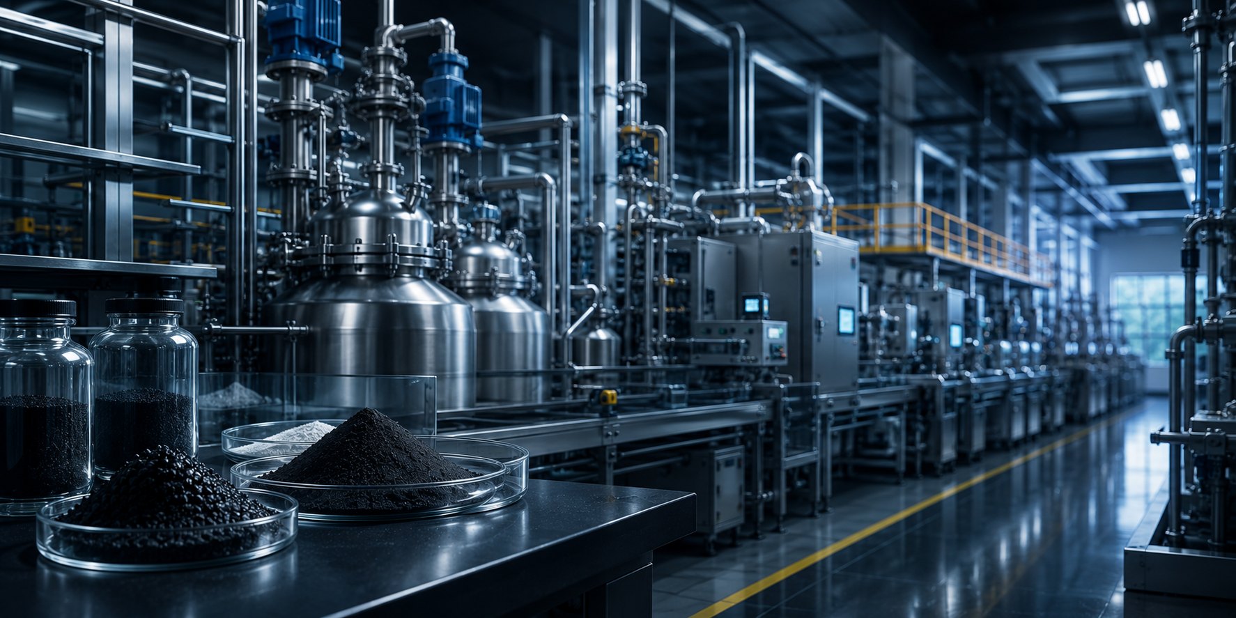 Battery material powder production and processing equipment